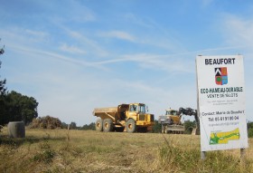 Eco Hameau travaux sur terrain